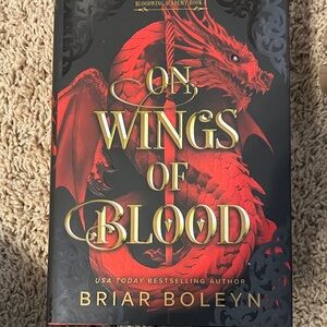 On Wings of Blood by — Red Hardcover Fantasy Novel